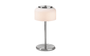 LED-Tischleuchte Pisa, nickel/weiß, 33 cm