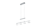 LED-Pendelleuchte Asti, nickel matt, 150 cm