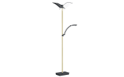 LED-Standleuchte Delara, champagner/schwarz, 182 cm