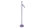 LED-Akku-Standleuchte Streak, violett, 134 cm, inkl. Tastdimmer