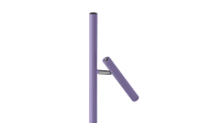 LED-Akku-Standleuchte Streak, violett, 134 cm, inkl. Tastdimmer
