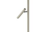 Standleuchte Streak, sandfarbig, 163 cm, inkl. Tastdimmer