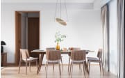 LED-Pendelleuchte Haley, sandfarbig, inkl. CCT und Höhenverstellung