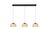 LED-Pendelleuchte Luxxo, grau, 3-flammig, inkl. Fernbedienung 