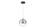 LED-Pendelleuchte Hoop, alufarbig, inkl. Fernbedienung