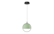 LED-Pendelleuchte Hoop, mintgrün, inkl. Fernbedienung