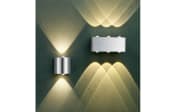LED Wandleuchte Wales, nickel matt, 9 cm