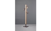 LED-Standleuchte Marley, holz/nickel, 130 cm