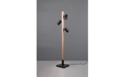 LED-Standleuchte Marley, holz/schwarz, 130 cm