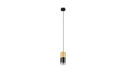 Pendelleuchte Robin, messing/rauchfarbig, 1-flammig, 10 cm