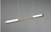 LED-Pendelleuchte DUOline in nickel matt, 90 cm