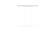 LED-Pendelleuchte DUOline in weiß matt, 90 cm