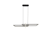 LED-Pendelleuchte Salinas, schwarz, 110 cm