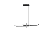 LED-Pendelleuchte Salinas, schwarz, 110 cm