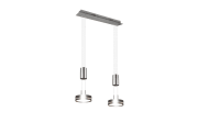 LED-Pendelleuchte Franklin, nickel, 55 cm