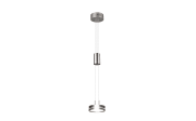 LED-Pendelleuchte Franklin, nickel matt, 14 cm