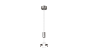 LED-Pendelleuchte Franklin, nickel matt, 14 cm