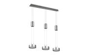 LED-Pendelleuchte Franklin, nickel matt, 85 cm