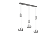 LED-Pendelleuchte Franklin, nickel matt, 85 cm