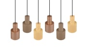 Pendelleuchte Agudo, mehrfarbig, 6 flammig, 85 cm