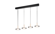 LED-Pendelleuchte Celeste, schwarz/chrom, inkl. Switch Dimmer