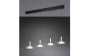 LED-Pendelleuchte Celeste, schwarz/chrom, inkl. Switch Dimmer