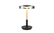 LED-Tischleuchte Celeste, schwarz/chrom, inkl. Touch Dimmer