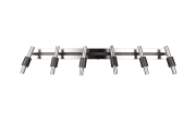 LED-Deckenleuchte CCT Ikaris, nickel, 6-flammig