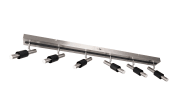 LED-Deckenleuchte CCT Ikaris, nickel, 6-flammig