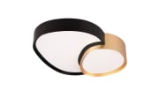 LED-Deckenleuchte CCT Rise, schwarz/gold, 43,5 cm, inkl. Fernbedienung