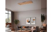 LED-Deckenleuchte Fontana, holz/schwarz, 114 cm, inkl. Switchdimmer
