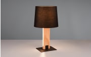 LED-Tischleuchte Rahul, holz/schwarz, inkl. Sensordimmer