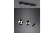 Pendelleuchte Lumina, schwarz/chrom, 3-flammig, inkl. Höhenverstellung