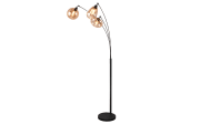 Standleuchte Lumina, amber, 3-flammig