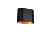 Wandleuchte Alani, schwarz/gold