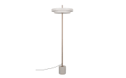 LED-Standleuchte Keaton, grau/coffee, inkl. Sensordimmer