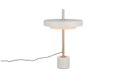 LED-Tischleuchte Keaton, grau/coffee, inkl. Sensordimmer
