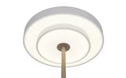 LED-Tischleuchte Keaton, grau/coffee, inkl. Sensordimmer