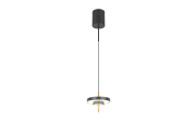 LED-Pendelleuchte Keaton, schwarz/gold, 1-flammig, inkl. Switchdimmer