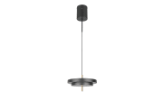 LED-Pendelleuchte Keaton, schwarz/gold, 1-flammig, inkl. Switchdimmer