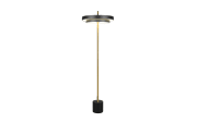LED-Standleuchte Keaton, schwarz/gold, inkl. Sensordimmer
