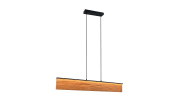 LED-Pendelleuchte Kalea, holzfarbig 