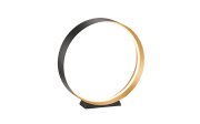 LED-Tischleuchte Loop, schwarz/gold, inkl. Funkfernbedienung
