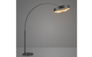LED-Bogenleuchte Loop, schwarz/gold, inkl. Ausziehfunktion