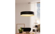 LED-Pendelleuchte Loop, schwarz/gold, inkl. stufenloser Höhenverstellung