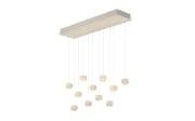 LED-Pendelleuchte Cannon, weiß, 200 cm, inkl. stufenloser Höhenverstellung 