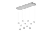 LED-Pendelleuchte Cannon, weiß, 200 cm, inkl. stufenloser Höhenverstellung 