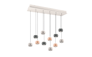 LED-Pendelleuchte Cannon, mehrfarbig, 11-flammig, inkl. stufenloser Höhenverstellung 