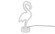 LED-Deko-Tischleuchte Flamingo, weiß, 32,5 cm