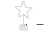 LED-Deko-Tischleuchte Stern, weiß, 32,5 cm